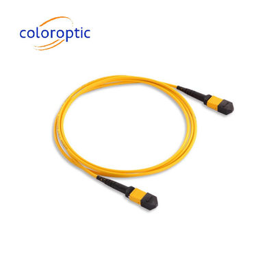 MTP / MPO Sarı Fiber Optic Trunk Kablosu 40G / 100G Uygulamaları İçin