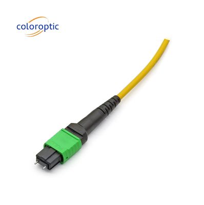MTP APC Kadın Kadın Optik Kablo 10/40G SM 3M PVC / LSZH Kök Kablo