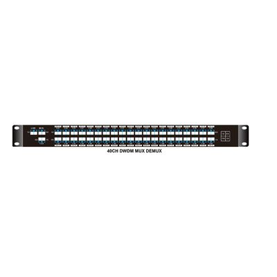 Çifte Fiber WDM 40CH C21-C60 Pasif Dwdm Mux Demux 1310nm Portla