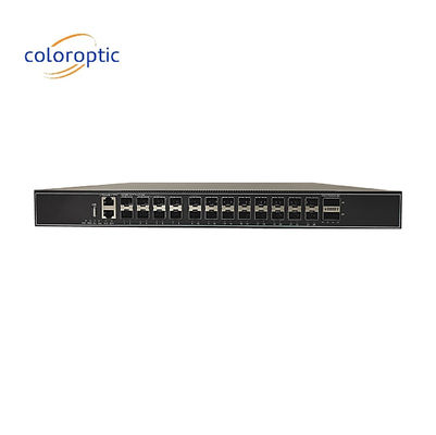 Katman 3 24 Port Gigabit Core Network Switch 24*10GE 2*100GE portları ile