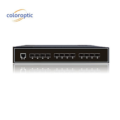 Endüstriyel Akıllı Ethernet Değiştiricisi 8GE SFP 4 Port 10GE SFP+ 1 Konsol