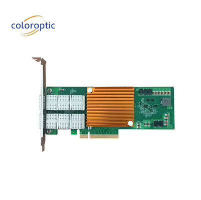 Çift Portlu Pcie Ağ Kartı 25G Optik NIC Anahtar Otobüs Adaptörü PCI Express 2.0