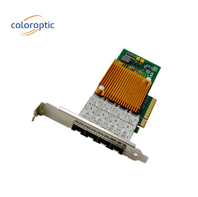10G Quad Port Ethernet Ağı Adaptörü Microsoft Windows Sunucusu için Optik NIC