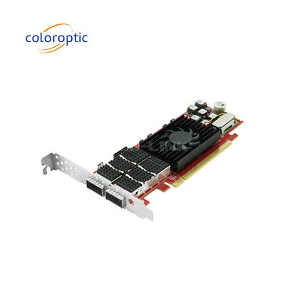 PCIe X16 100G QSFP28 Ethernet Akıllı Kart Çift Port Xilinx Ultrascale+ 16nm Temelli