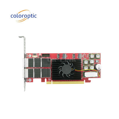 PCIe X16 100G QSFP28 Ethernet Akıllı Kart Çift Port Xilinx Ultrascale+ 16nm Temelli