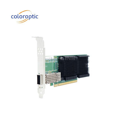 PCIe X16 Ağ Tek Portlu Ethernet Kartı Adaptörü QSFP28 100G Intel E810