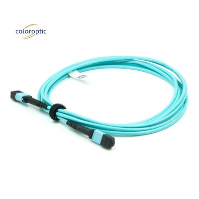 Fiber G652D OM3 MPO Patch Kablosu İş İhtiyaçları İçin 1m Uzunluk