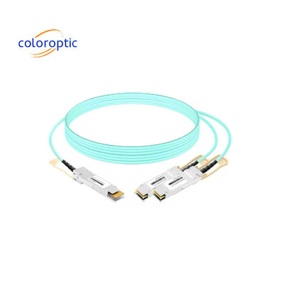 CO-1X1CP AOC DAC Kablosu 400G OSFP'ye 2x200G QSFP56 Bağlantıları