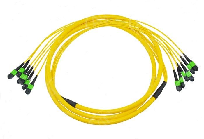 12 çekirdekli MPO Fiber Patch Kablosu Veri Merkezi Kablolama Bağlantısı için