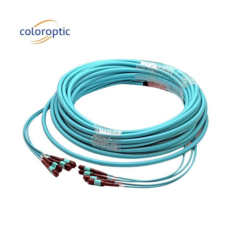 MTPO MTP Yama Kablosu APC Kadın Kadın Kök Fiber Optik Yama Kablosu