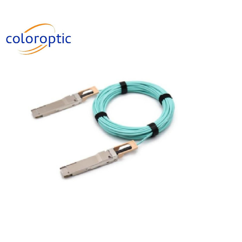 QSFP-DD 200G To QSFP-DD 200G AOC DAC Kablosu HDR 15m DOM 200GbE Sistemleri İçin