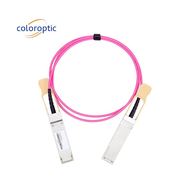 100G QSFP28'den 100G QSFP28 AOC DAC Kablosu Veri Merkezi için 1m - 70m Uzunluk
