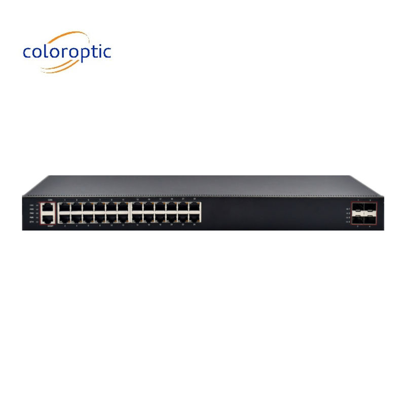 Yüksek Performans Katman 3 Çekirdek Ağ Değiştiricisi 24 Port 4 * 10G SFP + Portları ile
