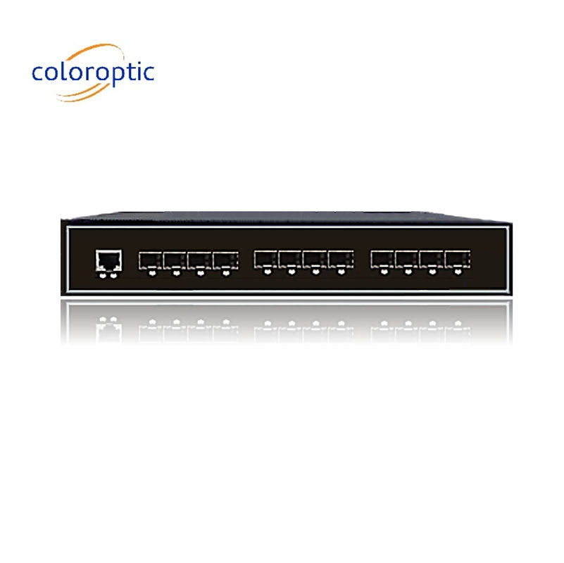 Endüstriyel Akıllı Ethernet Değiştiricisi 8GE SFP 4 Port 10GE SFP+ 1 Konsol