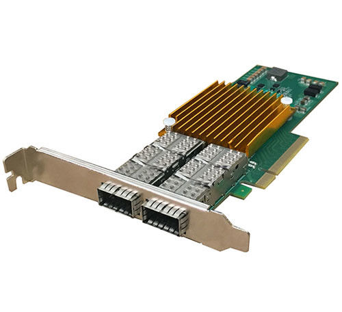 Ağ Infiniband Pcie Kartı 40G Çift Portlu Optik NIC Ethernet Ağ Adaptörü